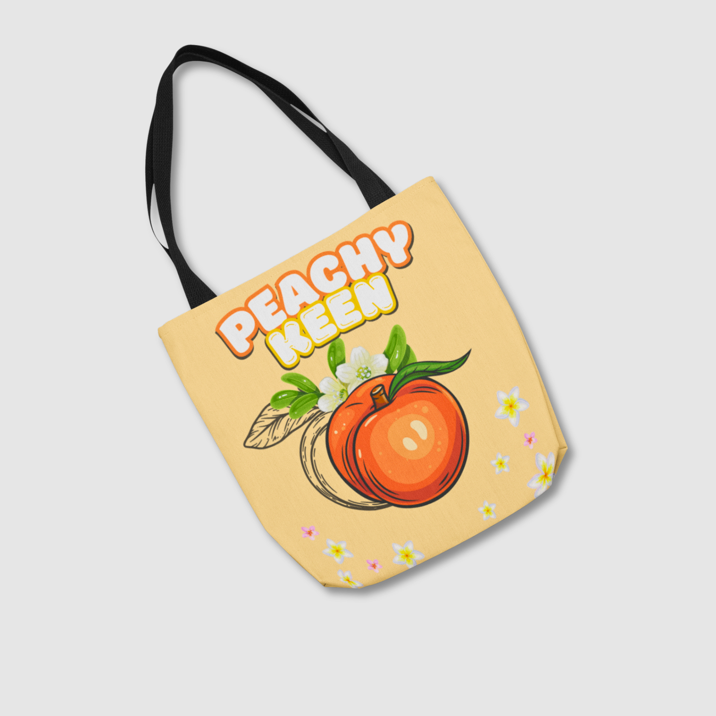 Peachy Keen - Peach Tote Bag