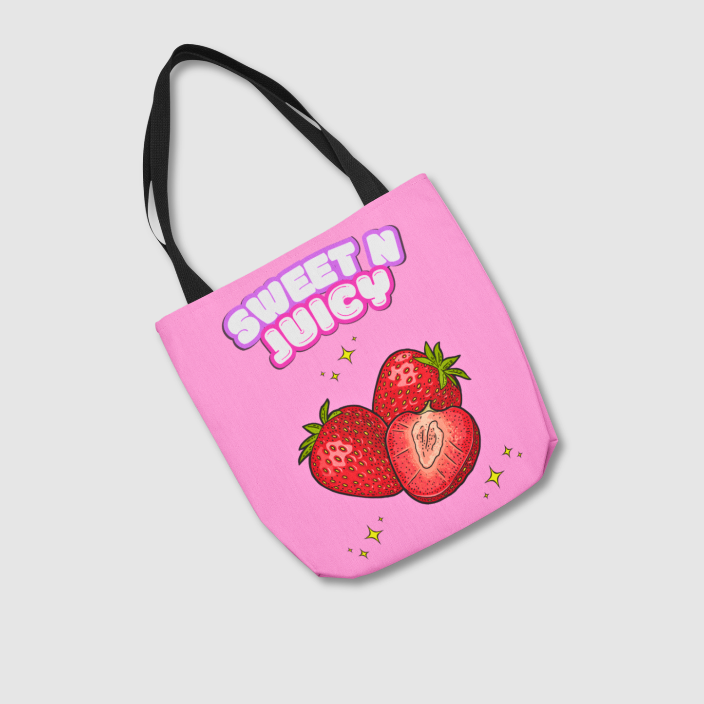 Sweet And Juicy - Strawberry Tote Bags