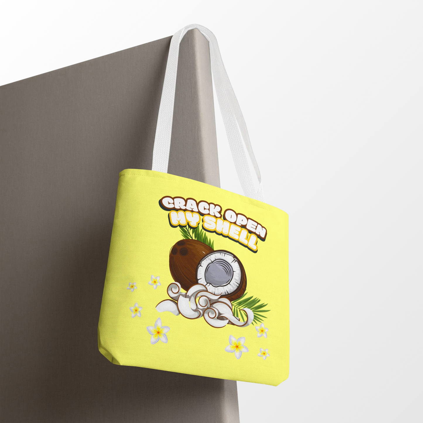 Crack Open My Shell- Coconut Tote Bag