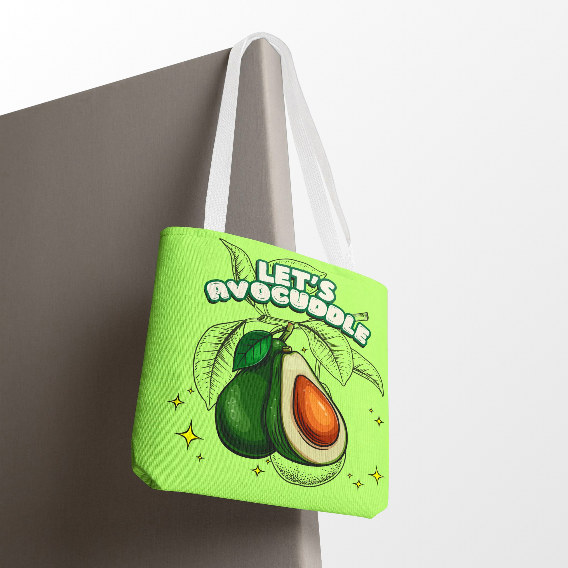 Let's  Avocuddle- Avocado Tote Bag Printify