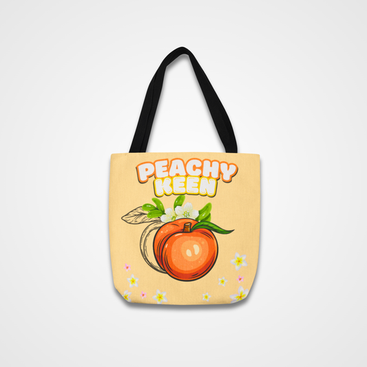 Peachy  Keen - Peach Tote Bag