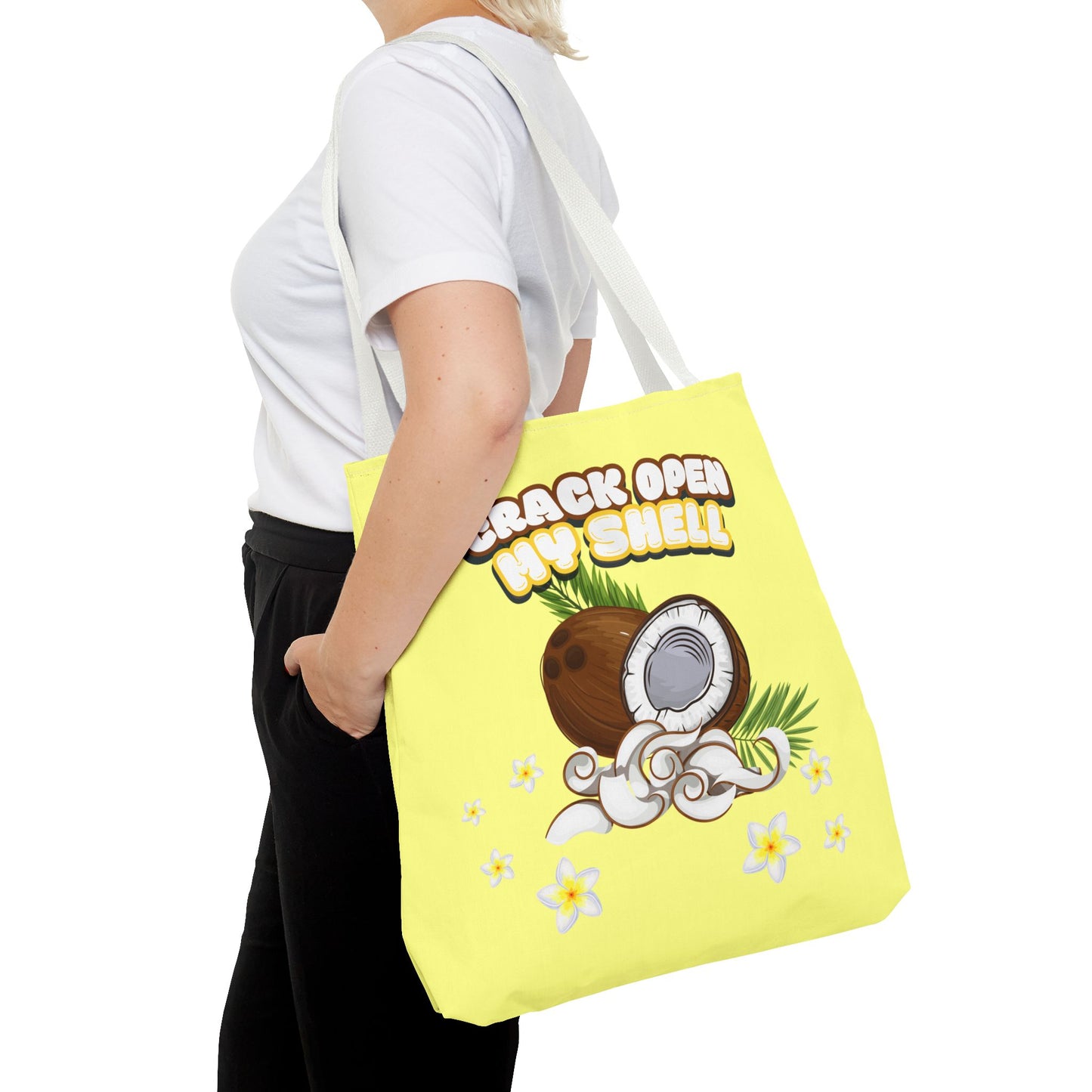 Crack Open My Shell- Coconut Tote Bag