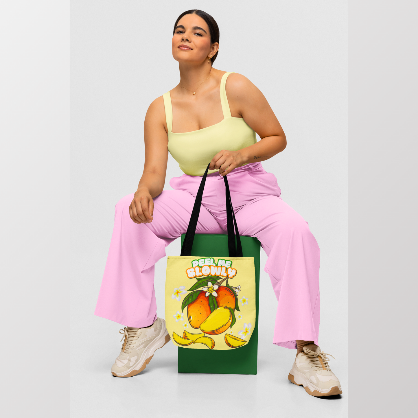 Peel Me Slowly - Mango Tote Bag